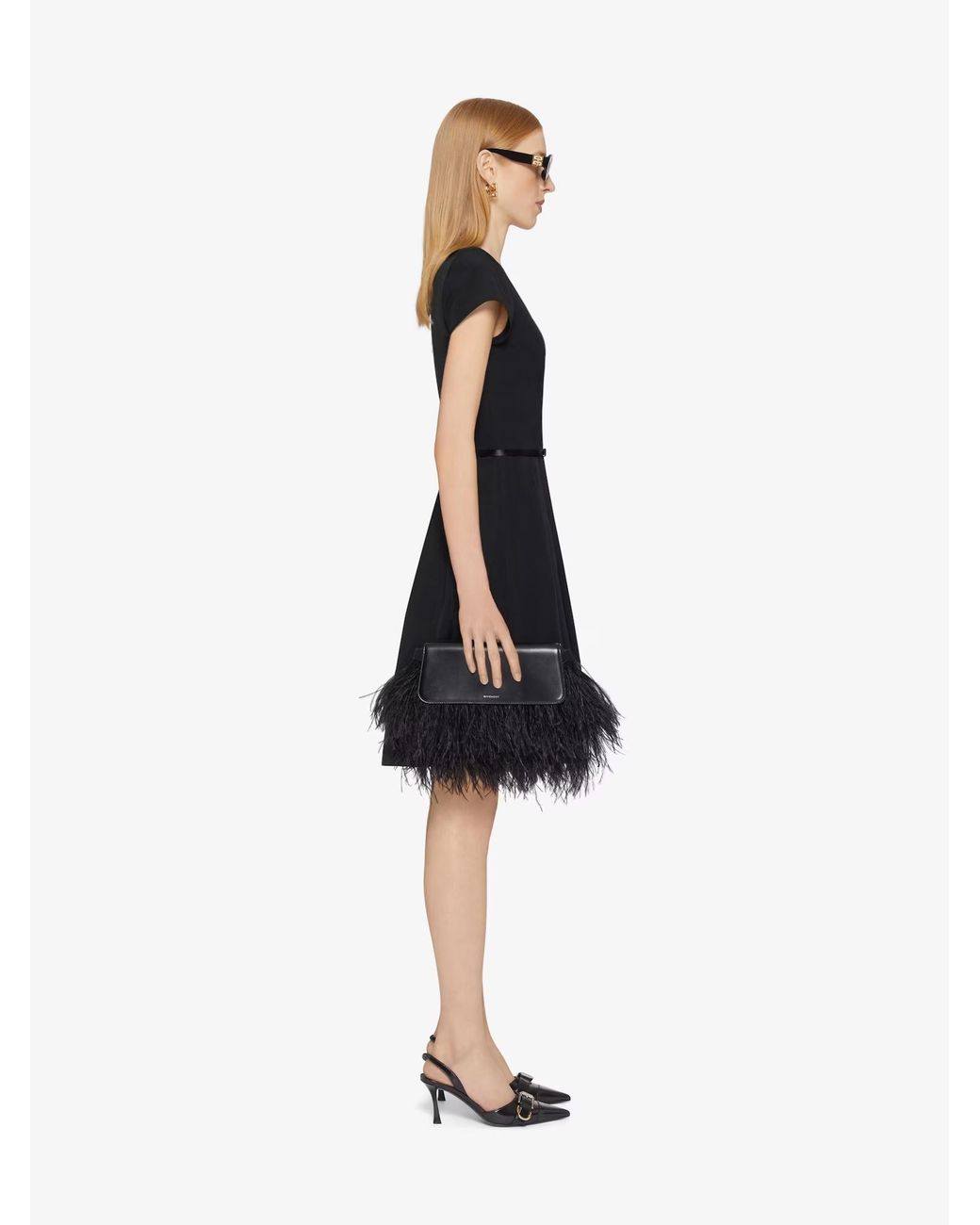 Givenchy Black 4G Bow Short-Sleeved Mini Dress