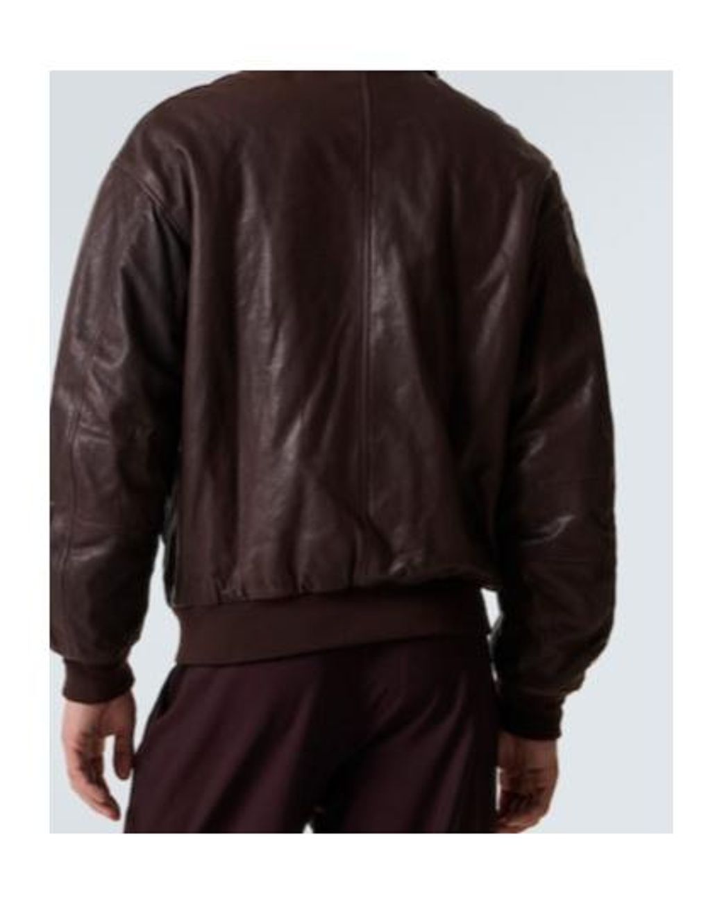 Calvin Klein Brown Johnson Leather Blouson for men