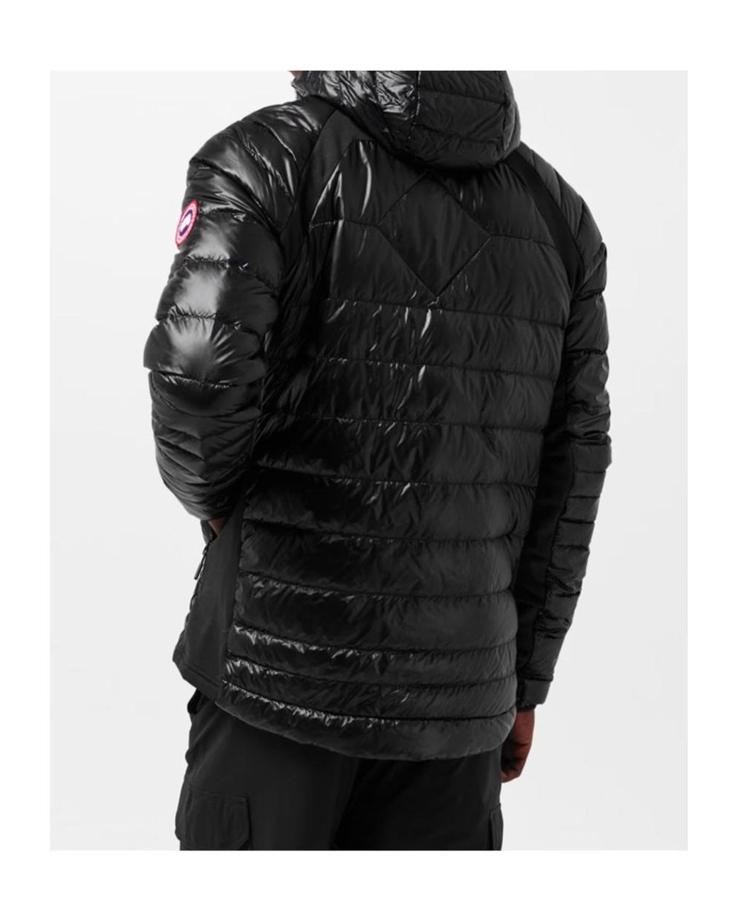 Canada Goose Black Logo Patch Down Jacket for men