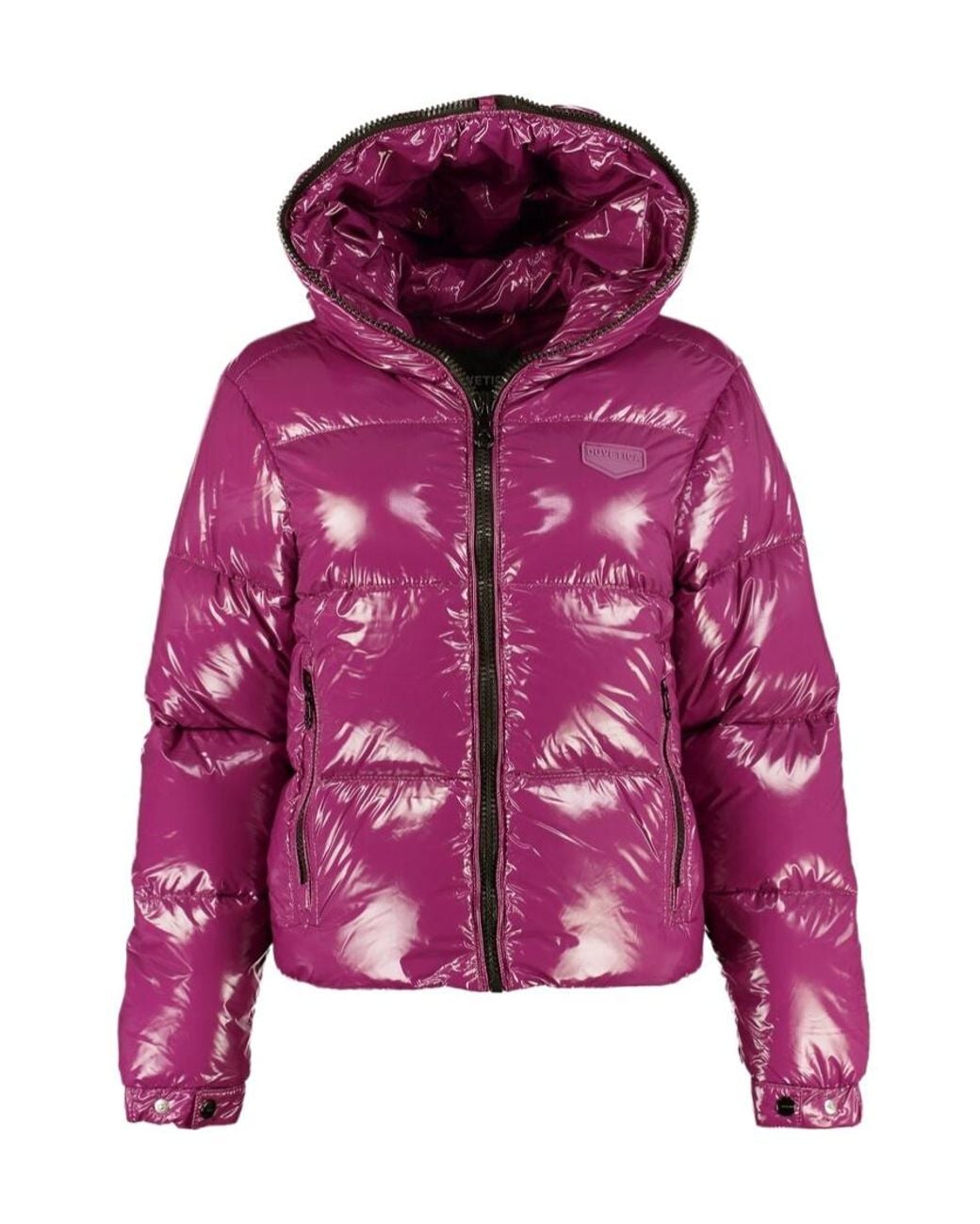 Duvetica Purple Zippered Quilted Down Jacket