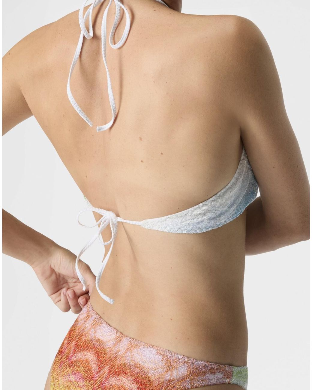 Missoni Blue Halterneck Patterned Bikini