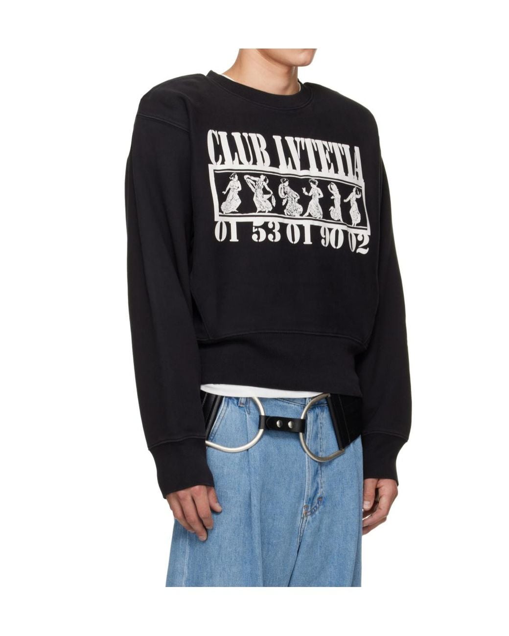 VAQUERA Black Shoulder-Padded Sweatshirt for men