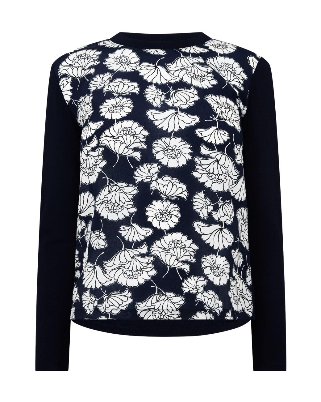 Weekend by Maxmara Blue Floral Knitted Top