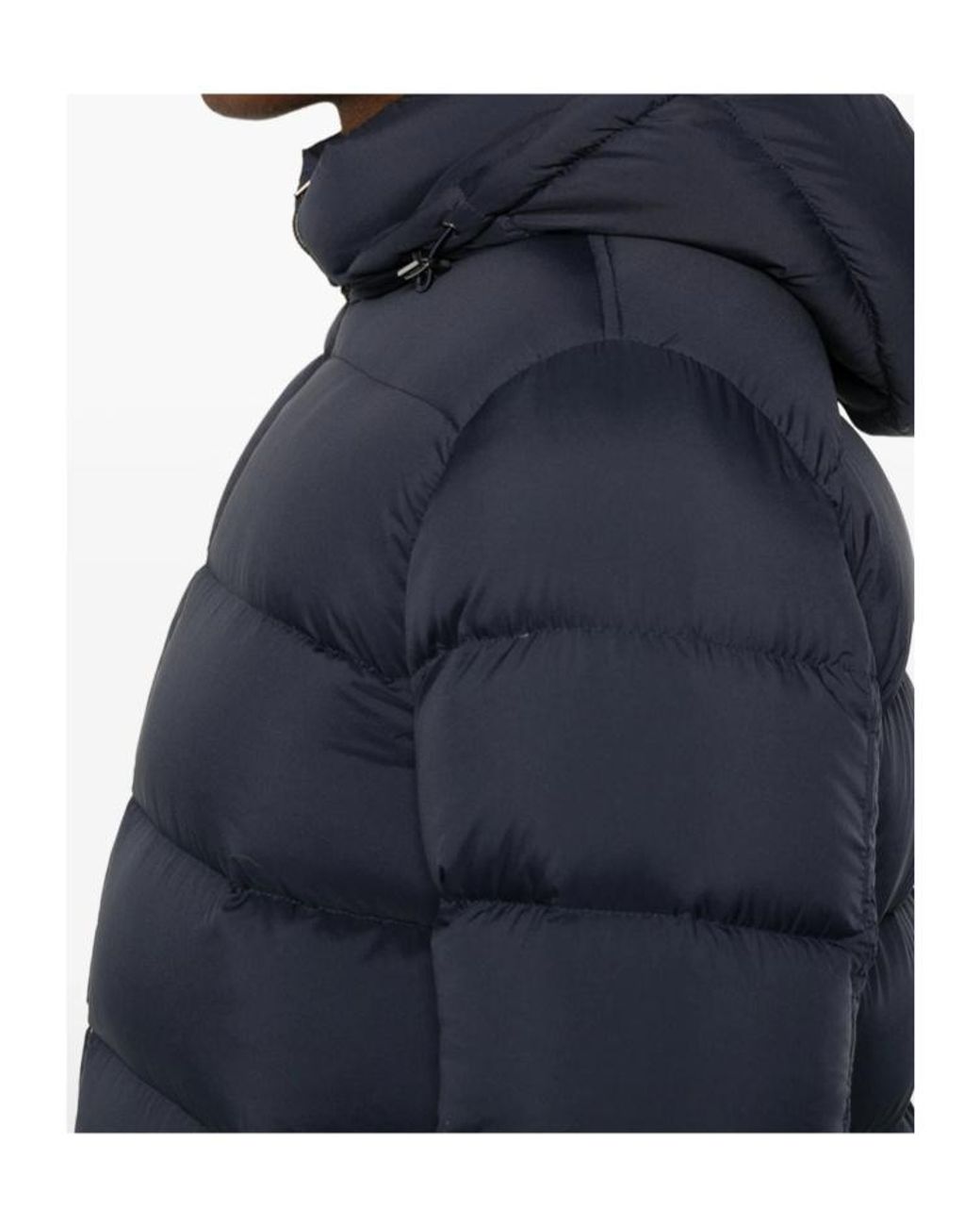 Herno Blue Quilted Hooded Jacket for men