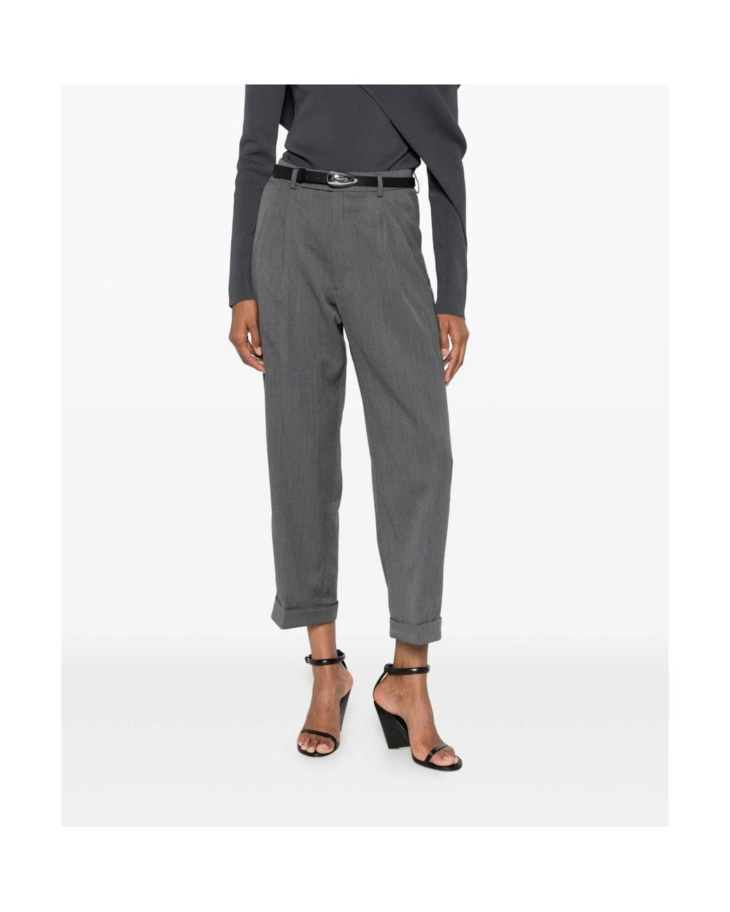 Entire studios Gray Wool Trousers for men