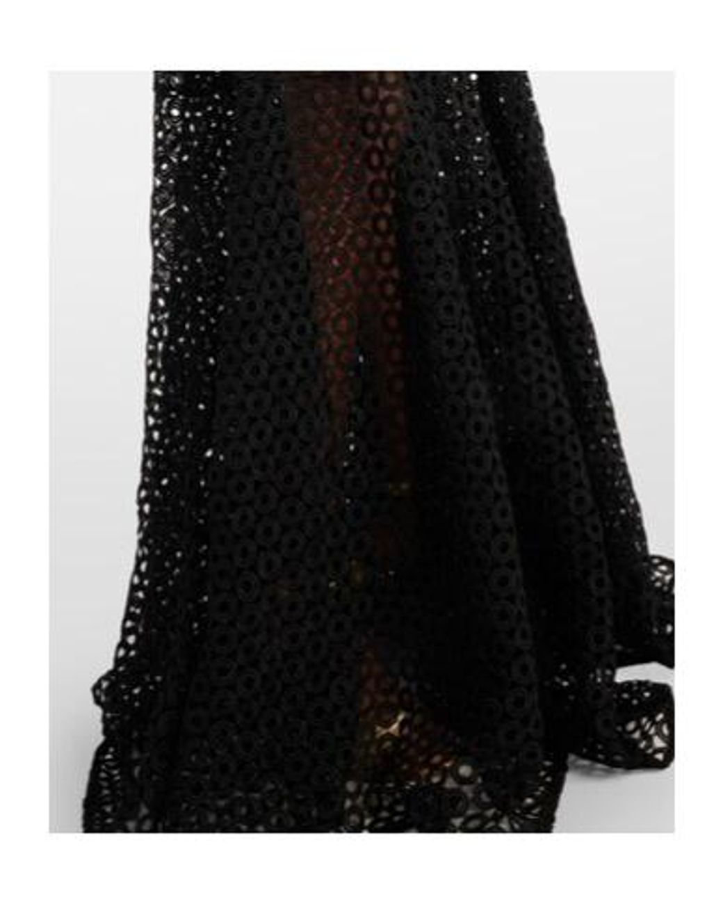 David Koma Black Knotted Long Dress