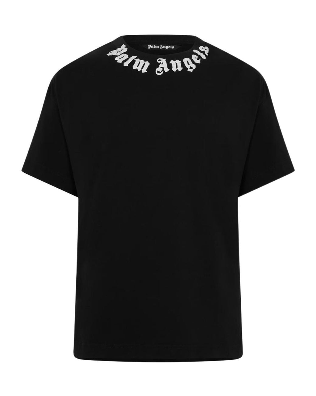 Palm Angels Black Logo Short-Sleeved T-Shirt for men