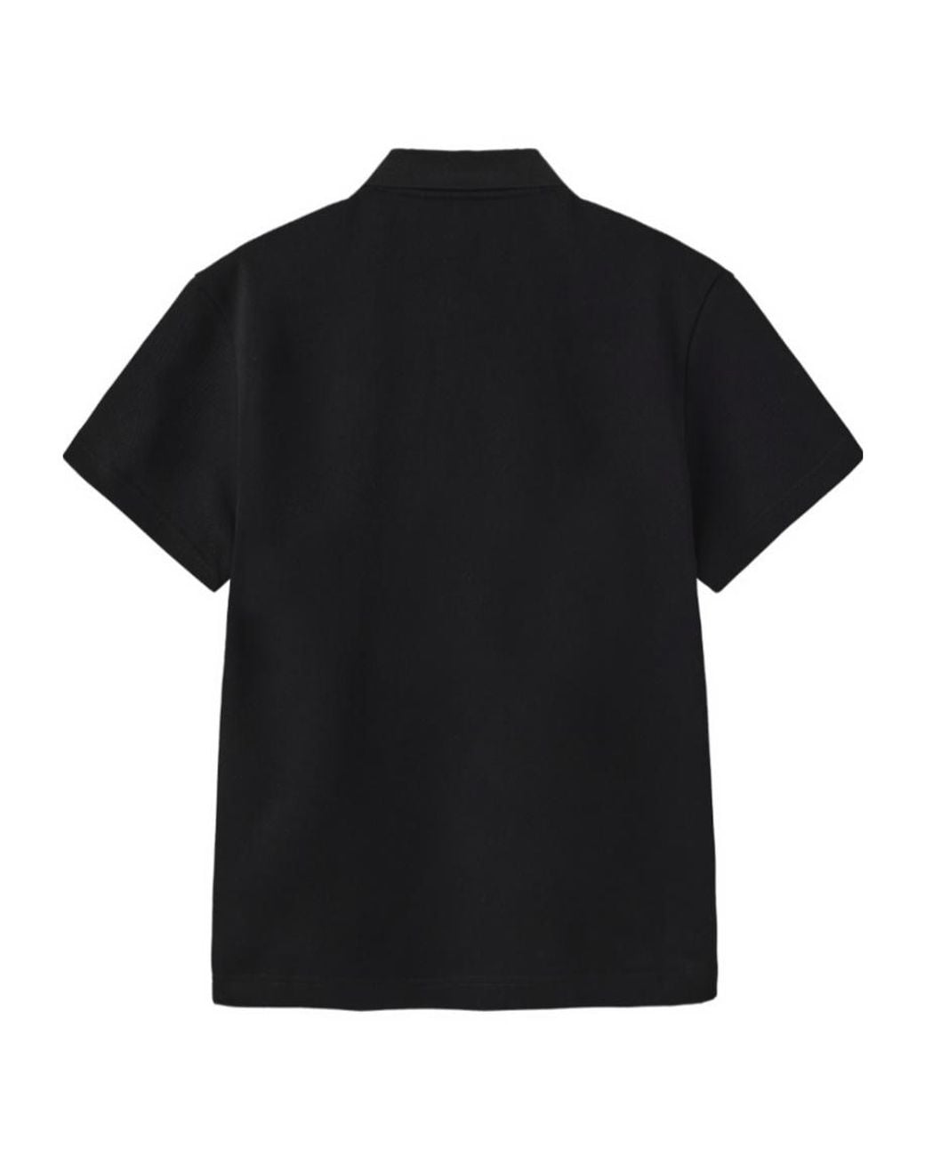Marissa Chiara Black Short-Sleeved Polo Shirt for men