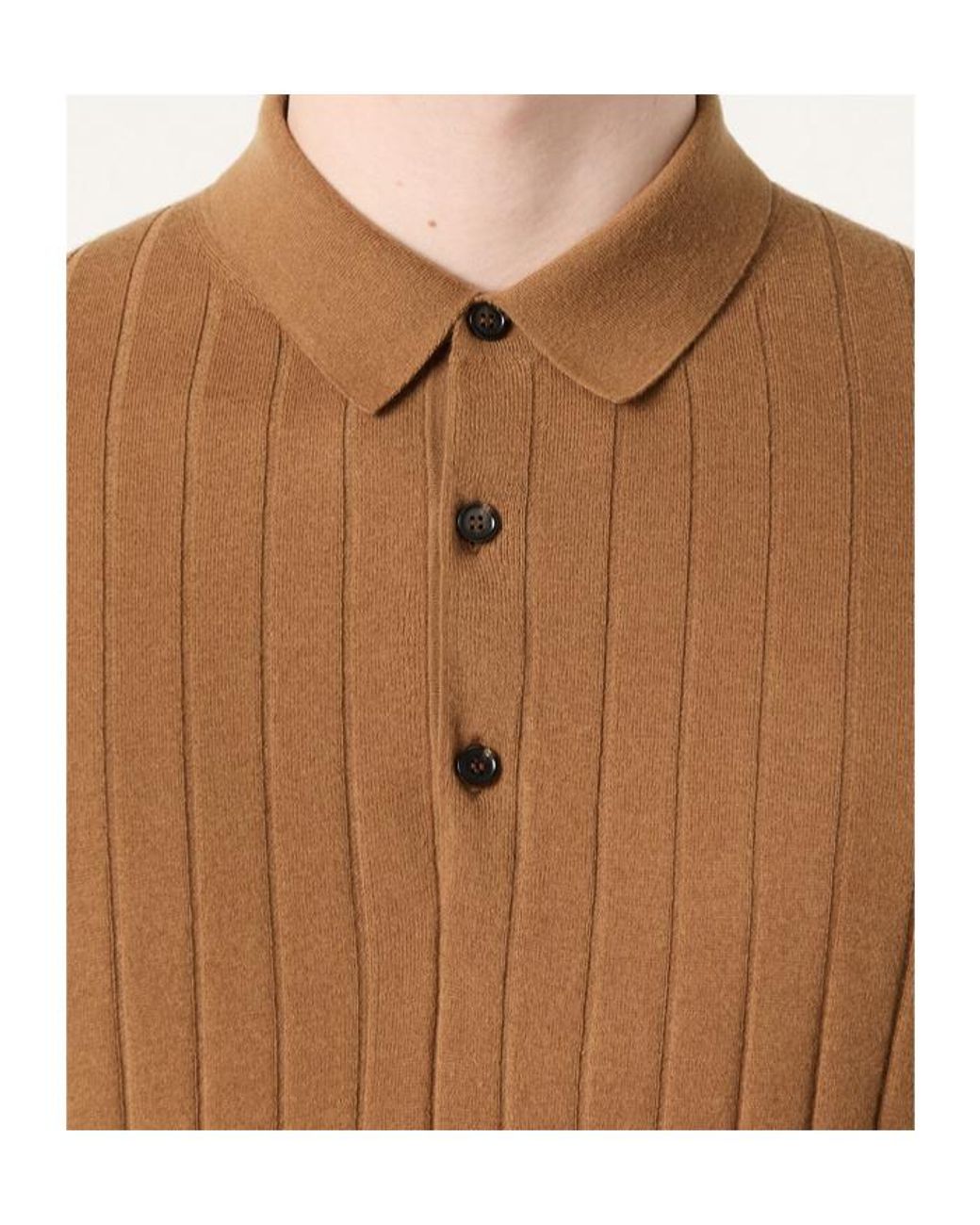 Loro Piana Brown Iconic Polo Shirt for men