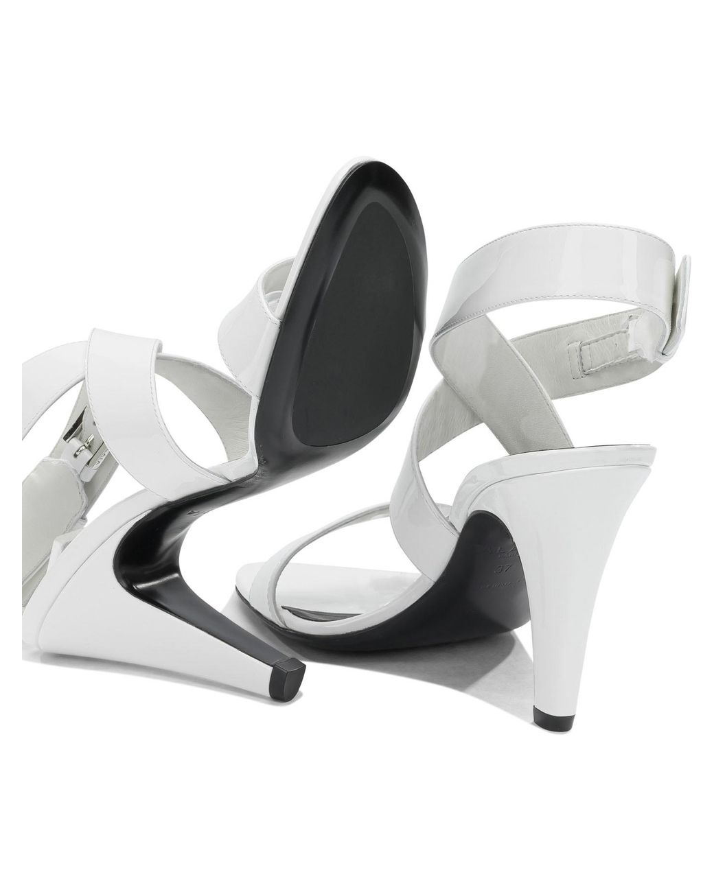 Alaïa White "Cone 110 Mm" Heeled Sandals