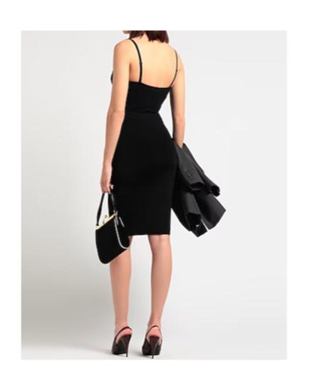 Saint Laurent Black Pencil Skirt