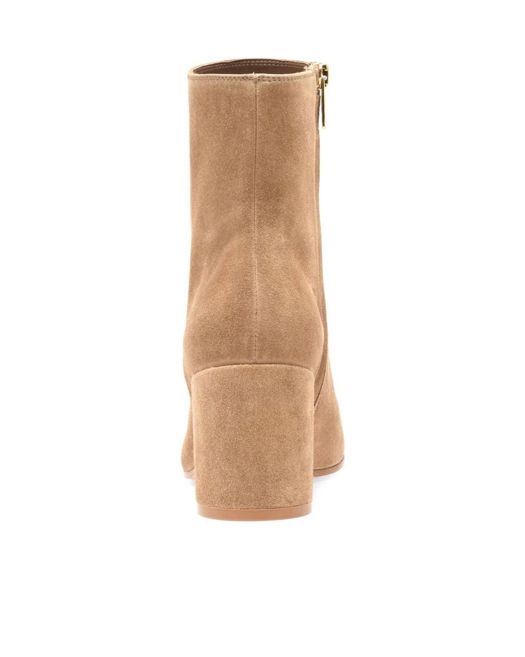 Gianvito Rossi Natural Joelle Round Toe Ankle Boots