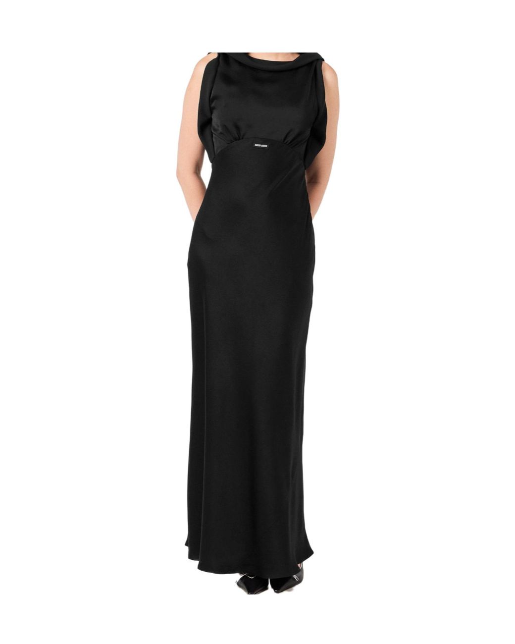 Miu Miu Black Sleeveless Maxi Dress
