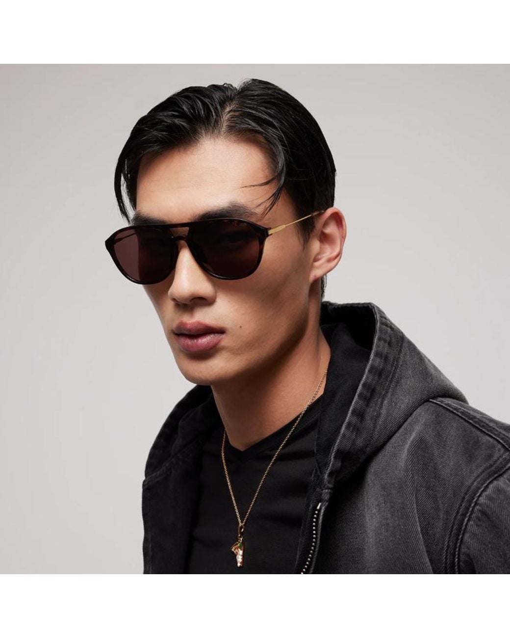 Gucci Pink Specialized-Fit Navigator Sunglasses for men