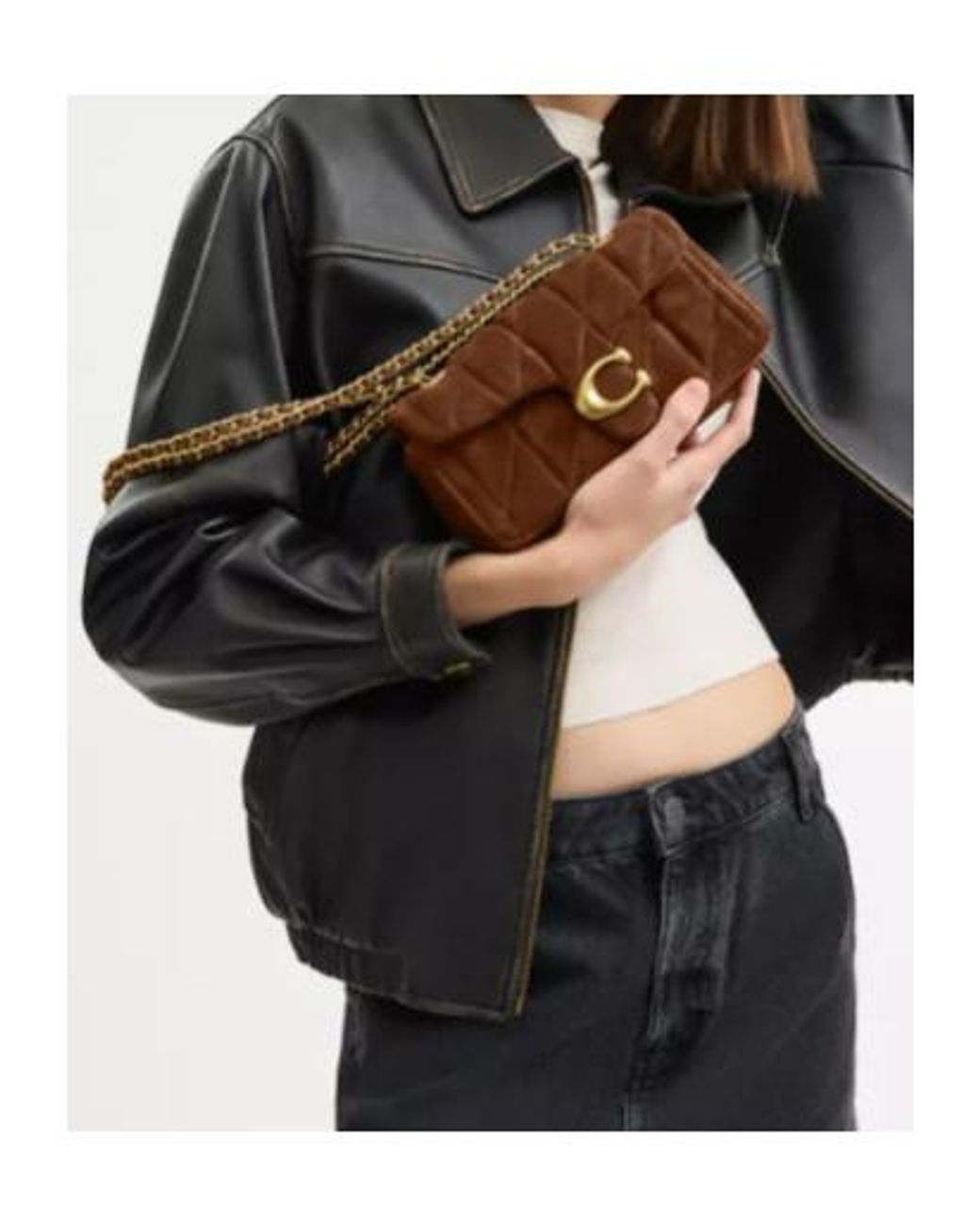 COACH Tabby 20 Quilted Shoulder Bag in Brown | Lyst