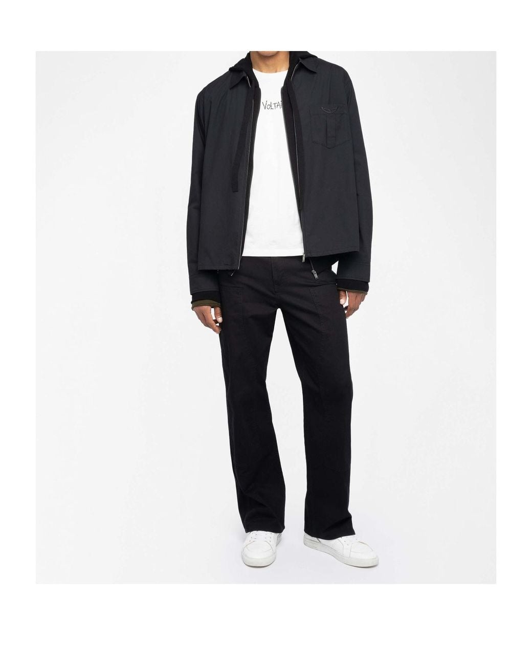 Zadig & Voltaire Blue Zip Pocket Shirt for men