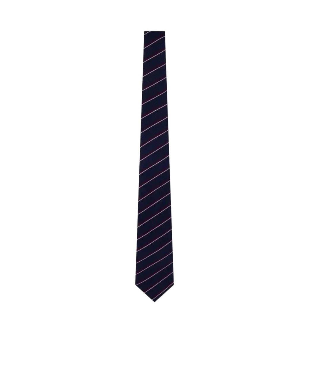 Giorgio Armani Blue Striped Silk Tie for men