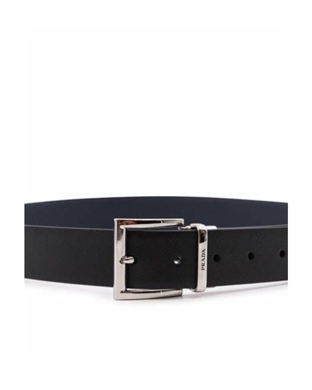Prada White Double-Sided Belt for men