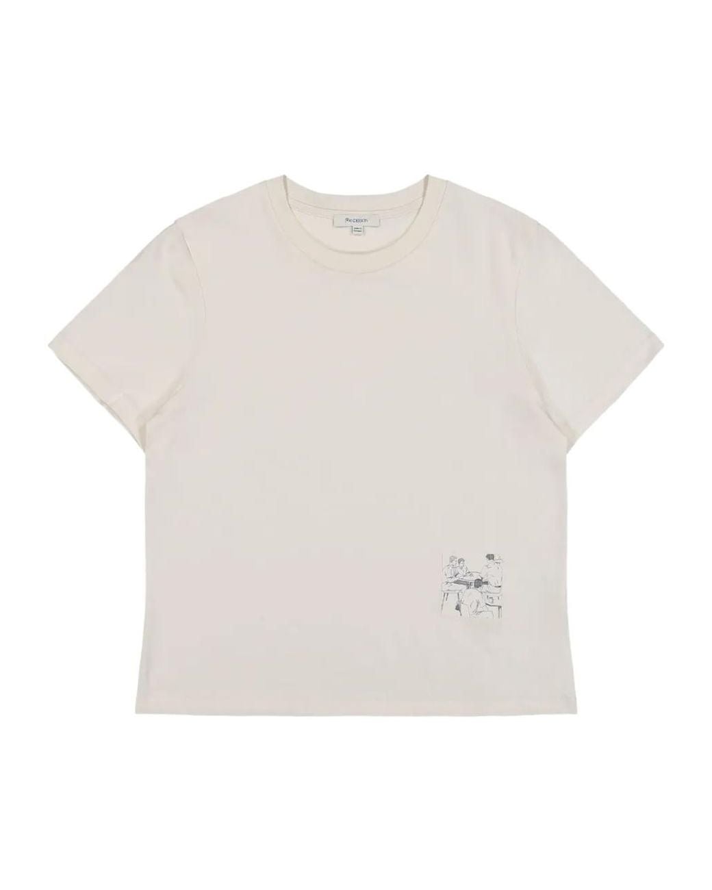 J.W. Anderson White Graphic T-Shirt