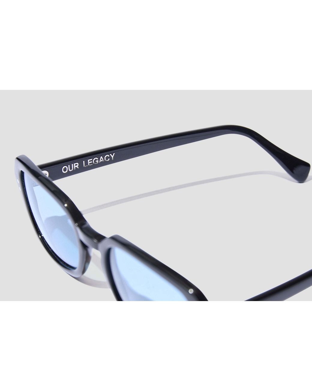 Our Legacy Blue Logo Sunglasses for men