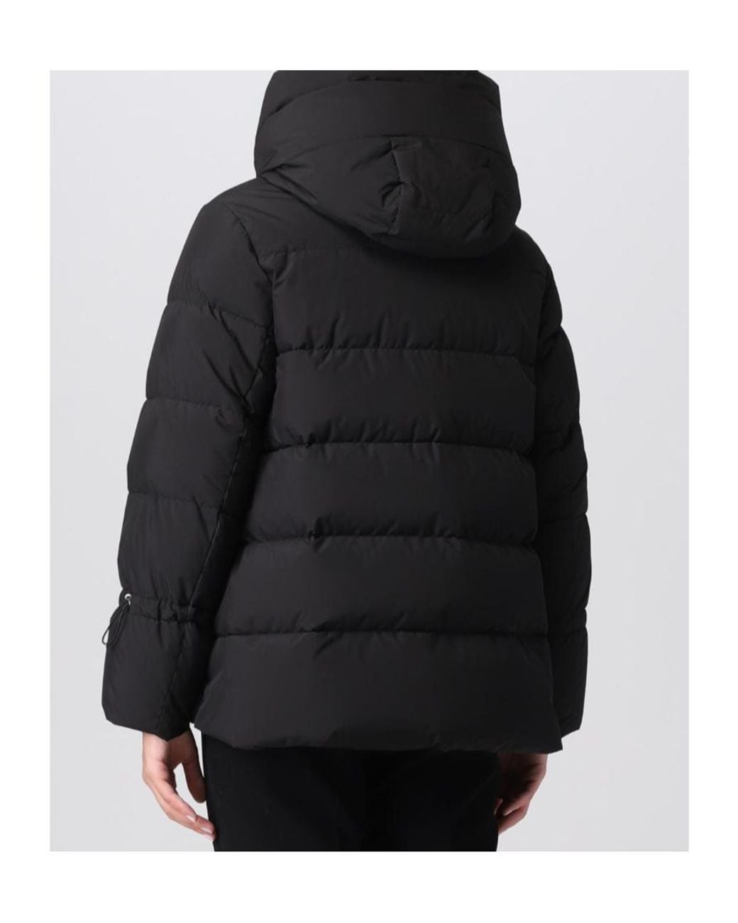 Moorer Black Zipped Down Jacket