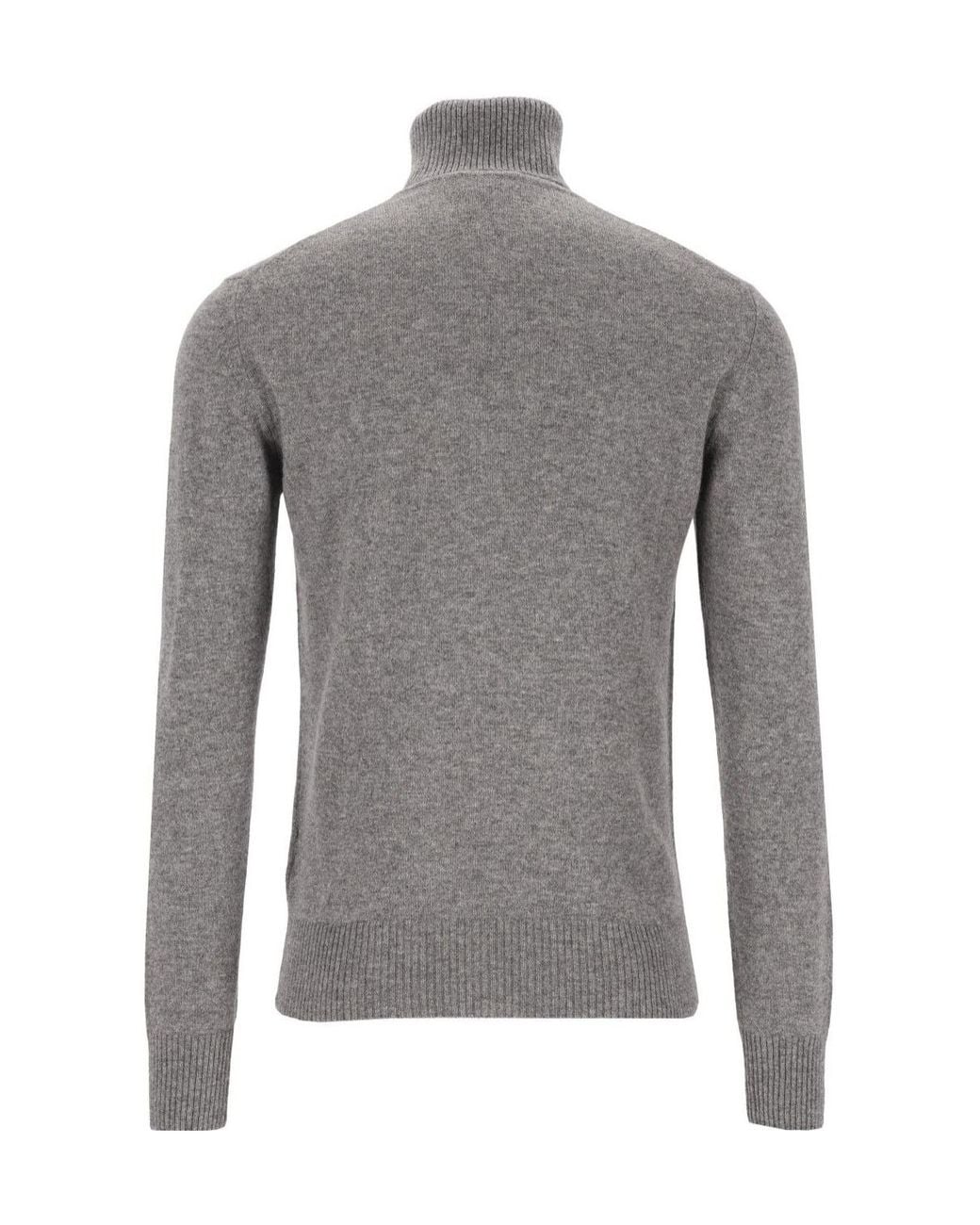 Emporio Armani Gray Turtleneck Sweater for men
