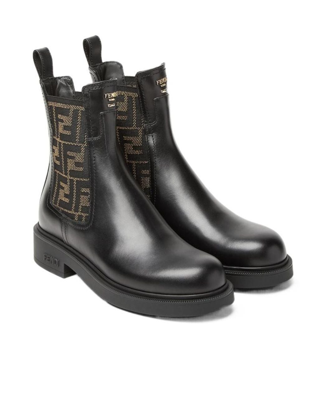 Fendi Black Chelsea Boots 'Filo'