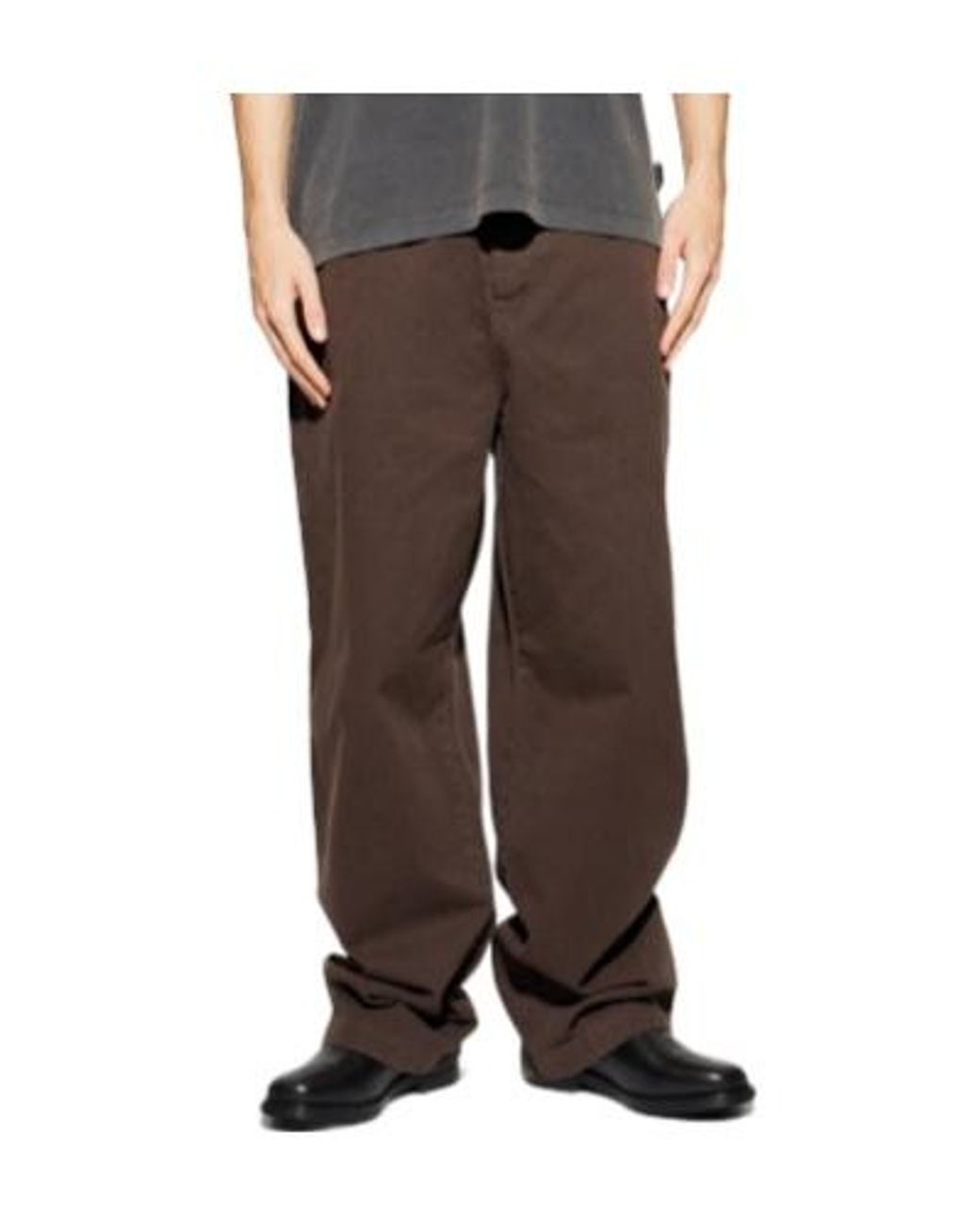 AllSaints Brown Juku Wide-Leg Pants for men