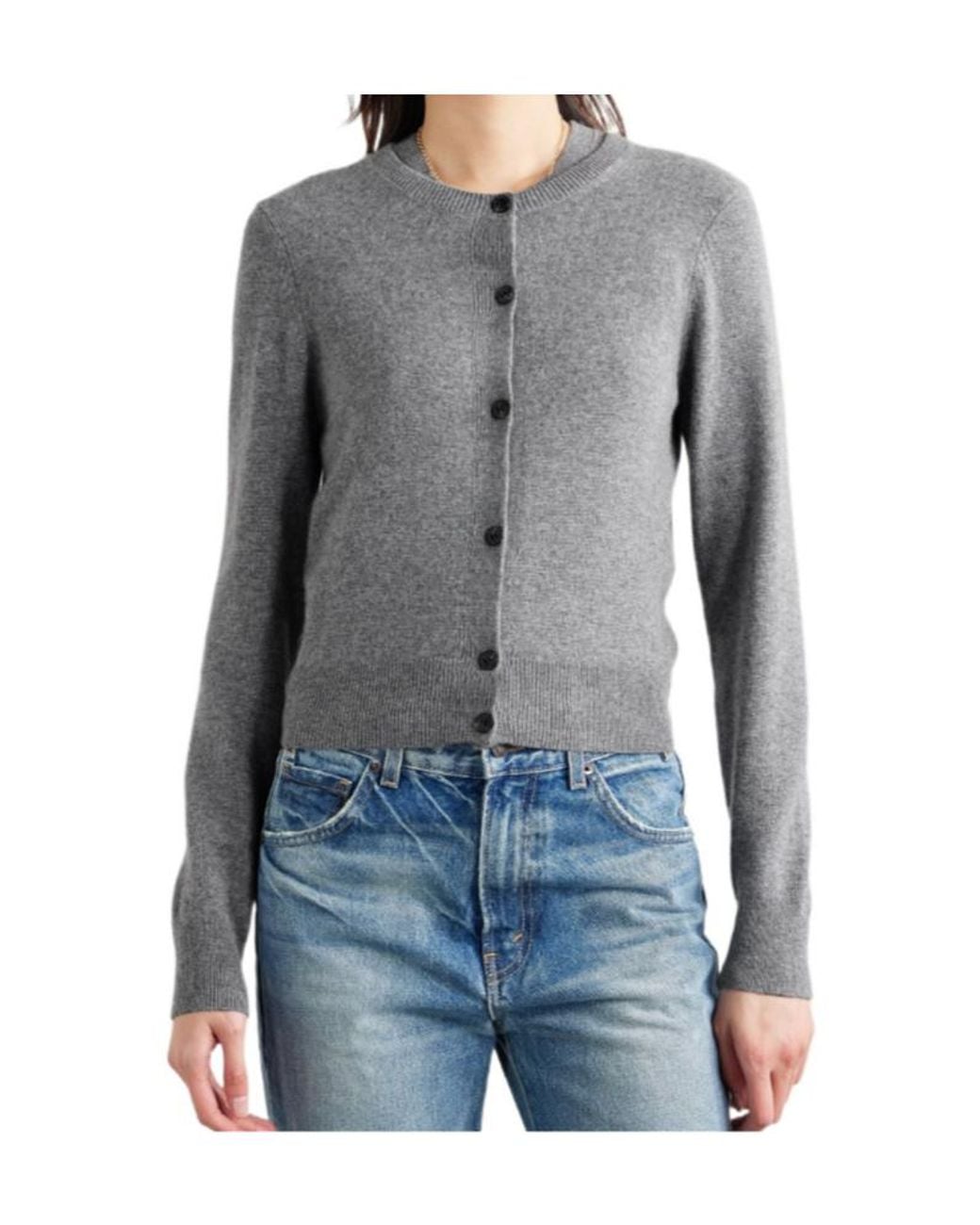 Nili Lotan Gray March Cashmere Cardigan