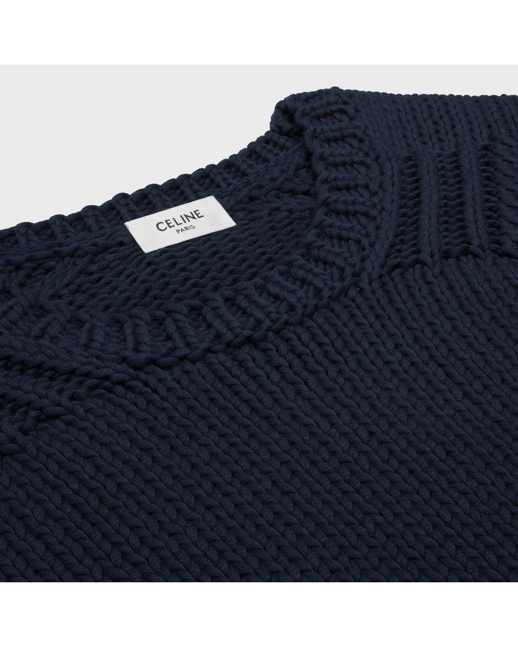 Céline Blue Crewneck Sweater