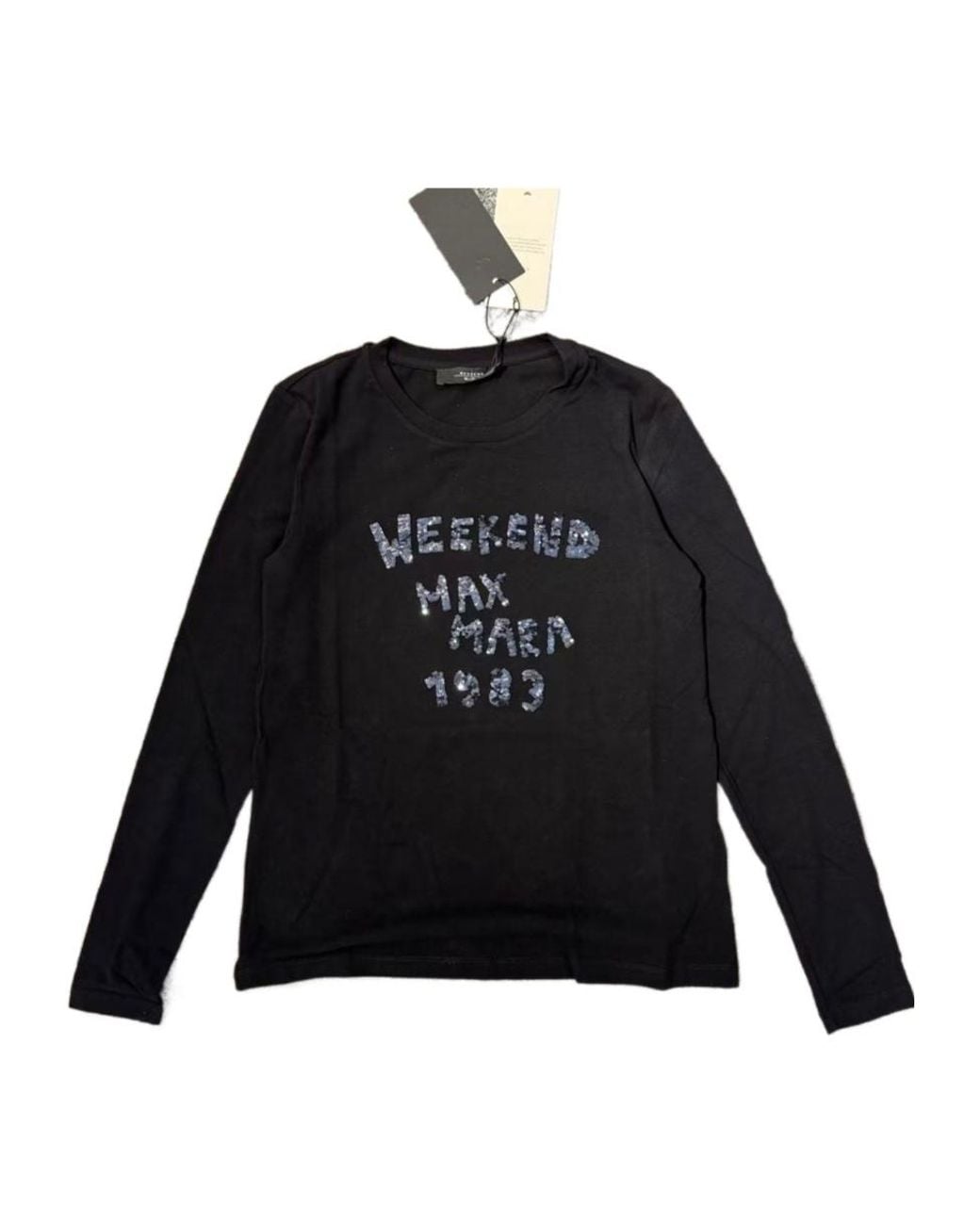 Weekend by Maxmara Black Long-Sleeved T-Shirt