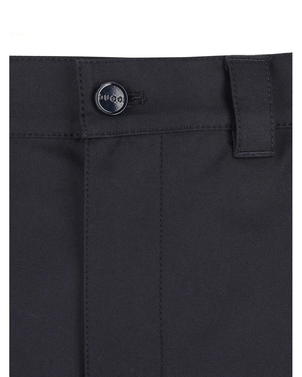 Gucci Blue Cotton Shorts for men