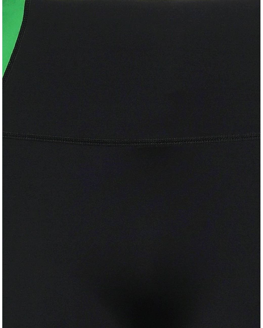 Ganni Green Logo High-Waisted Shorts