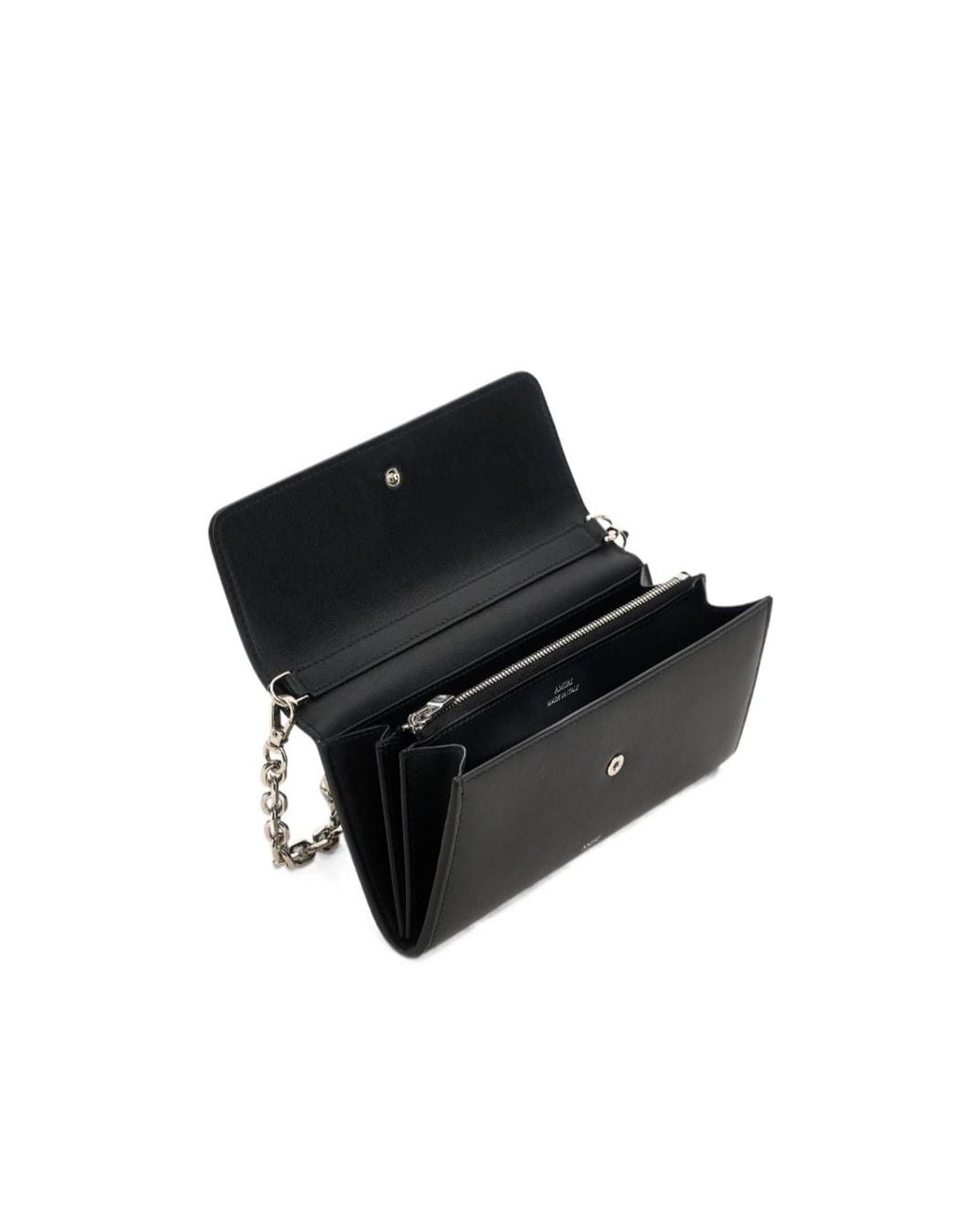 Amiri Black Logo Chain Wallet