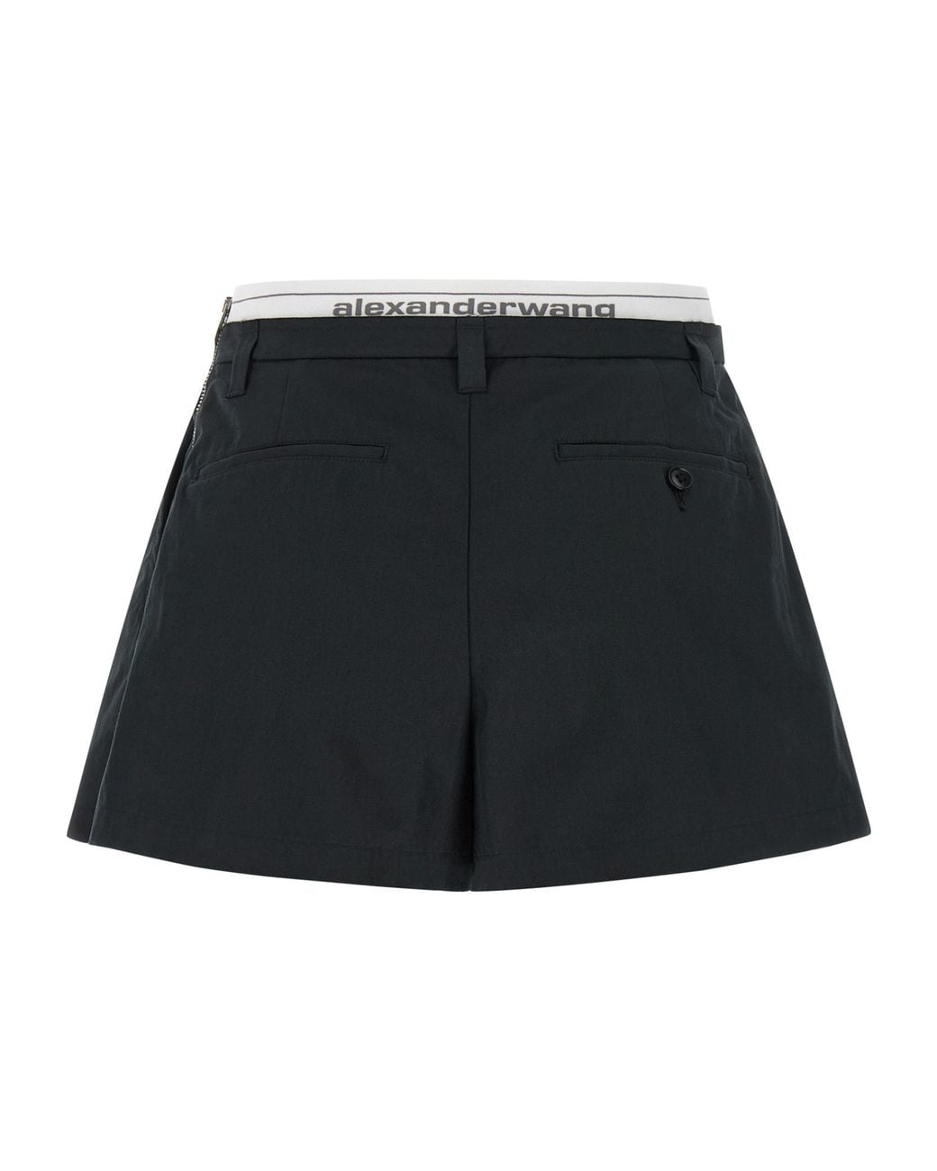 Alexander Wang Black Logo Band Shorts