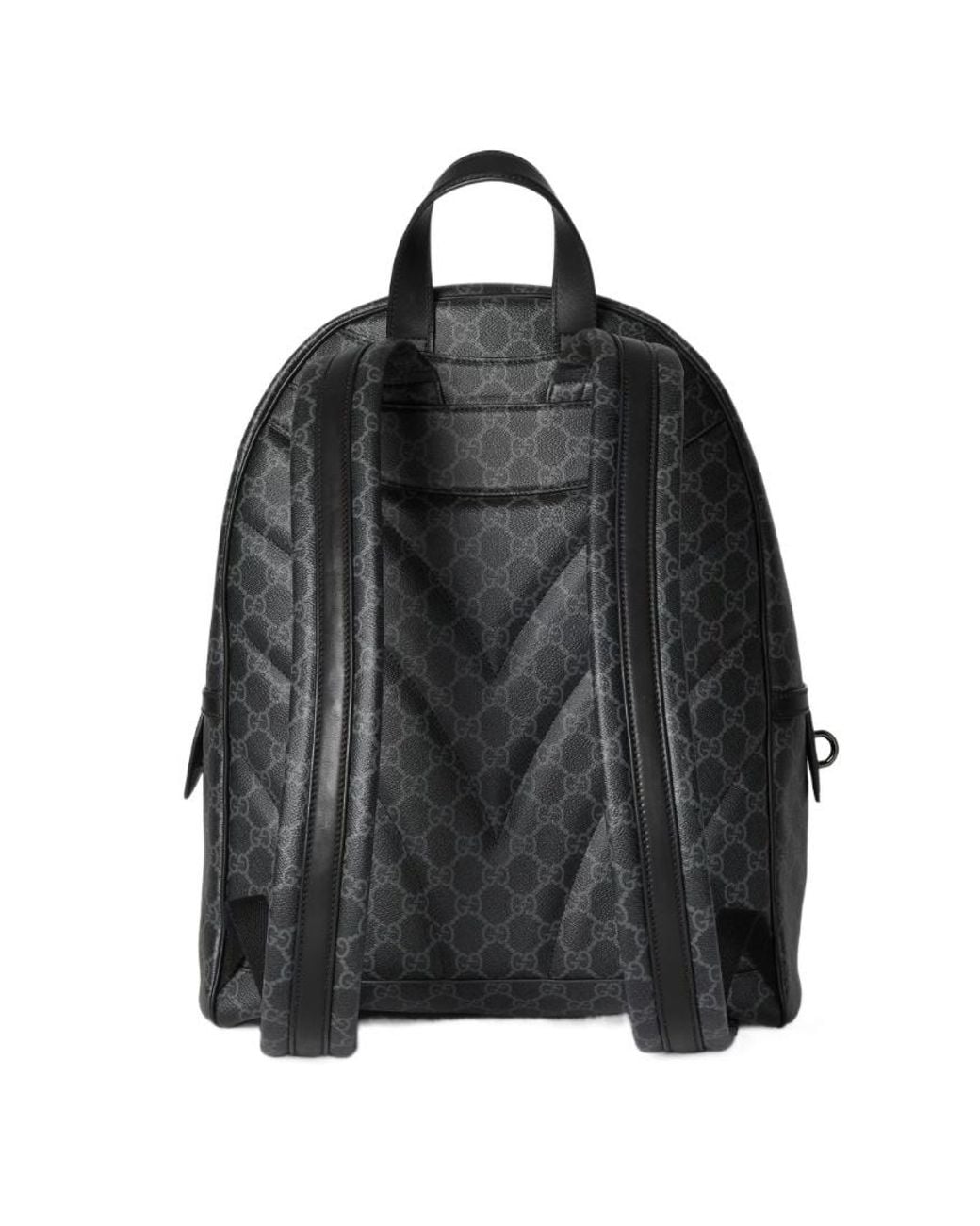 Gucci Black Gg Emblem Medium Backpack for men