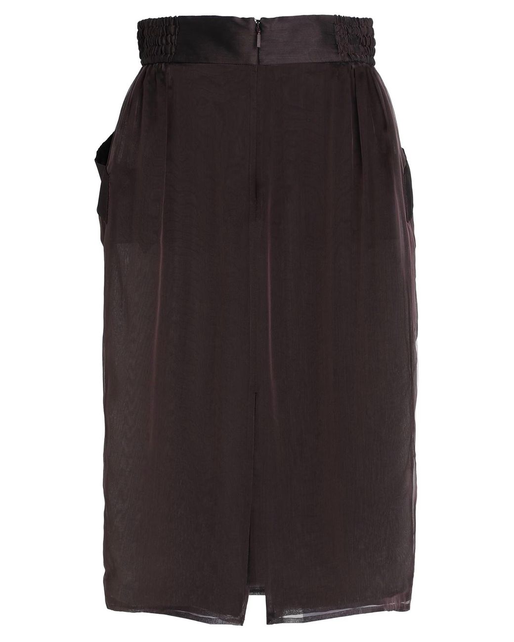 Saint Laurent Black Minimalist Plain Comfortable Pencil Skirt