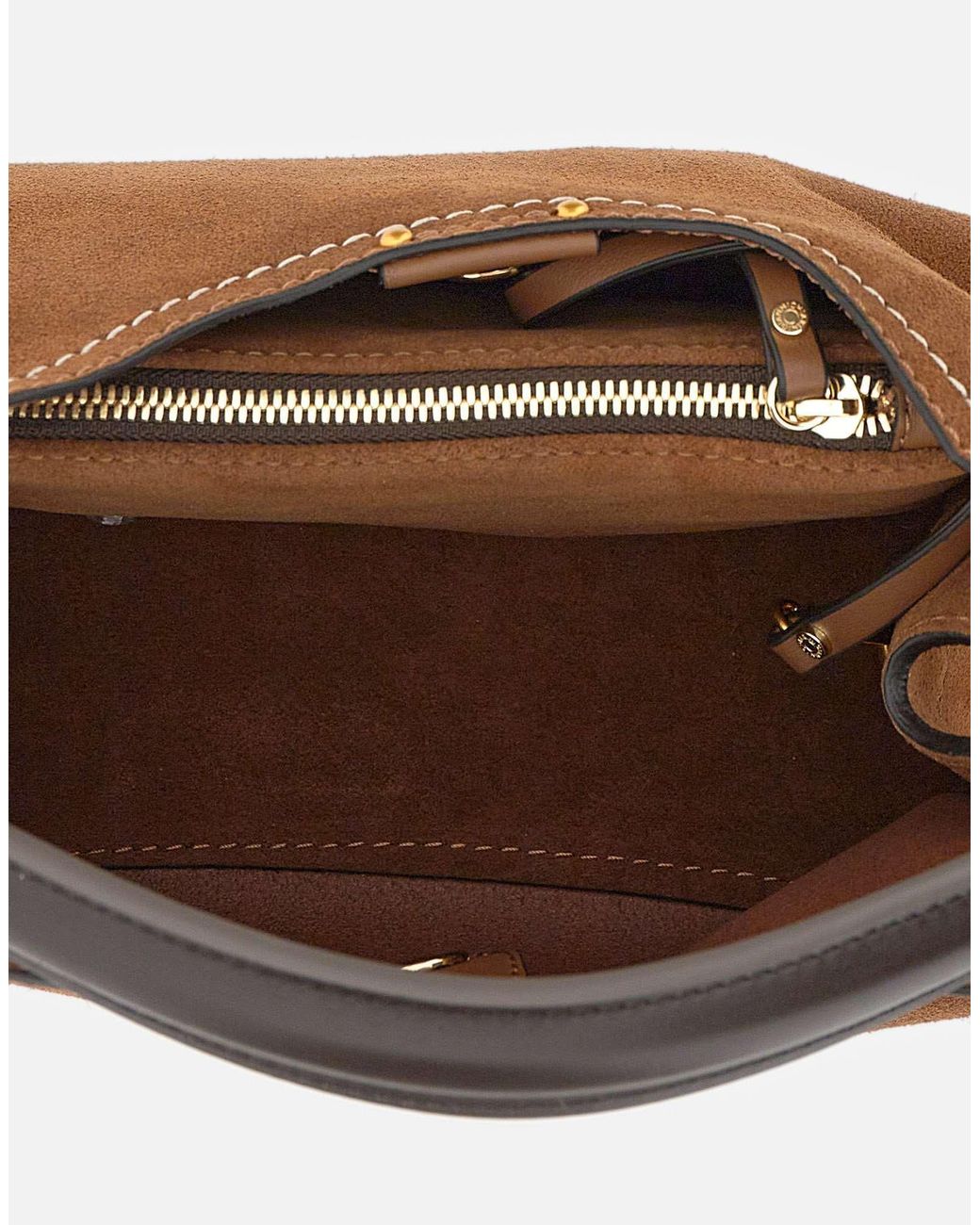 Gianni Chiarini Brown Aurora Suede Shoulder Bag