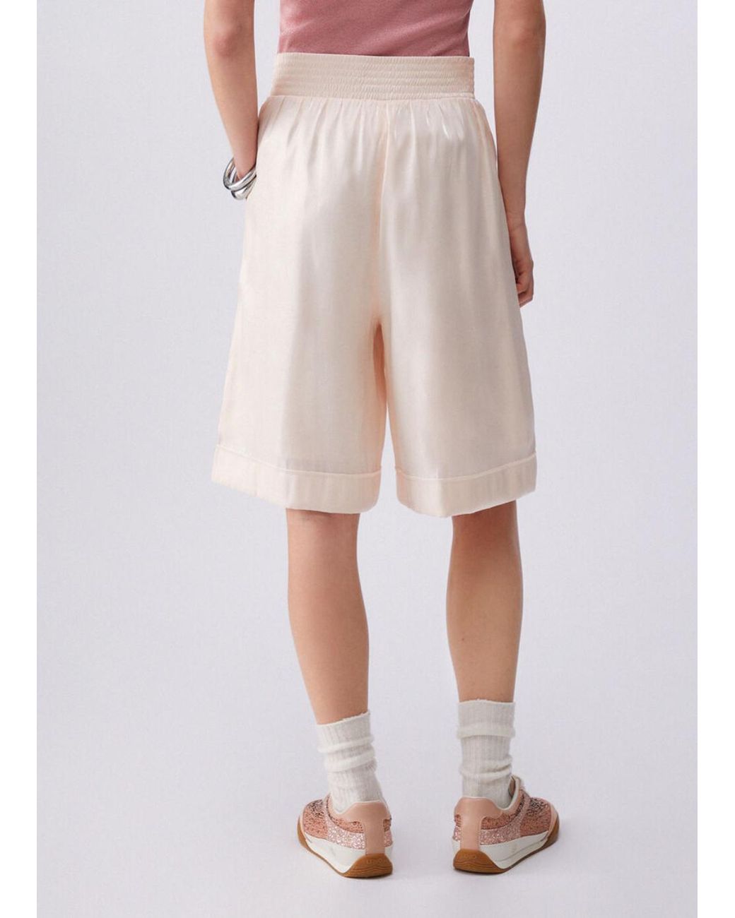 Liu Jo Natural Stretch-Waistband Trousers