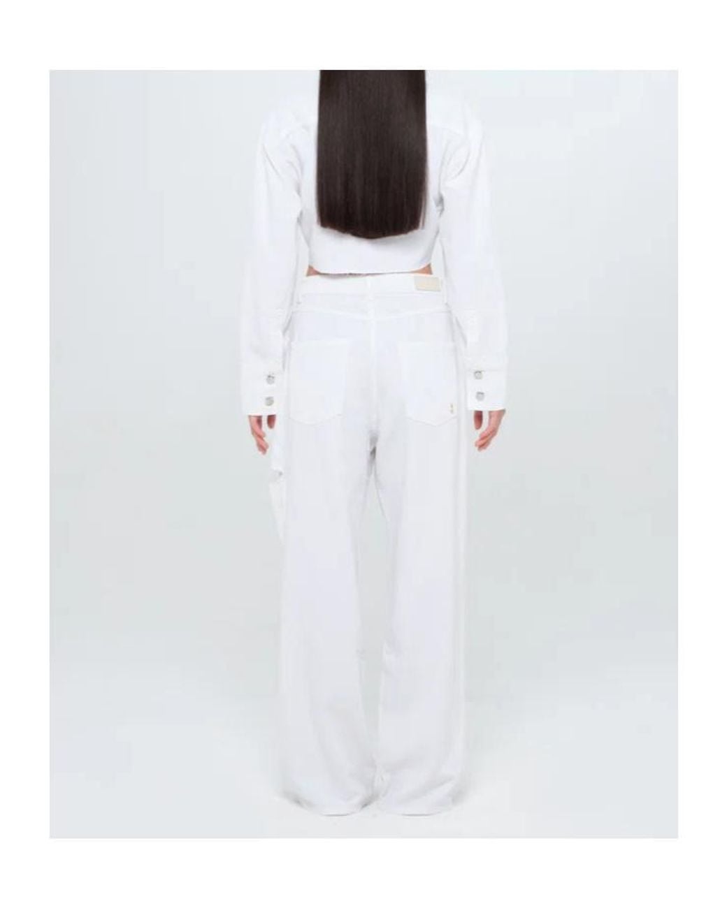 ICON DENIM White Poppy Distressed Jeans