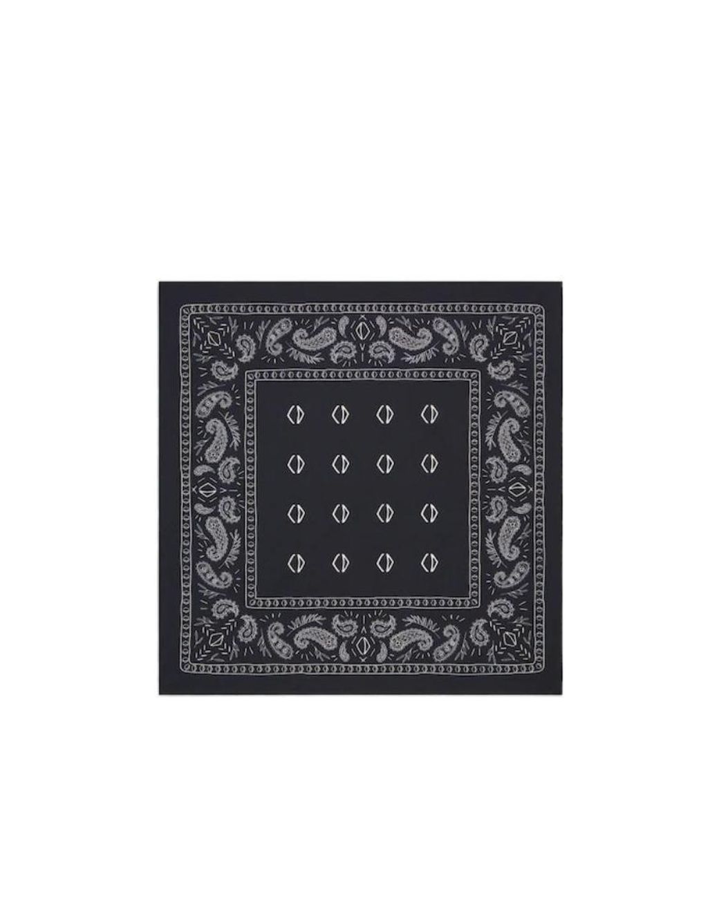 Dior Black Printed Bandana for men