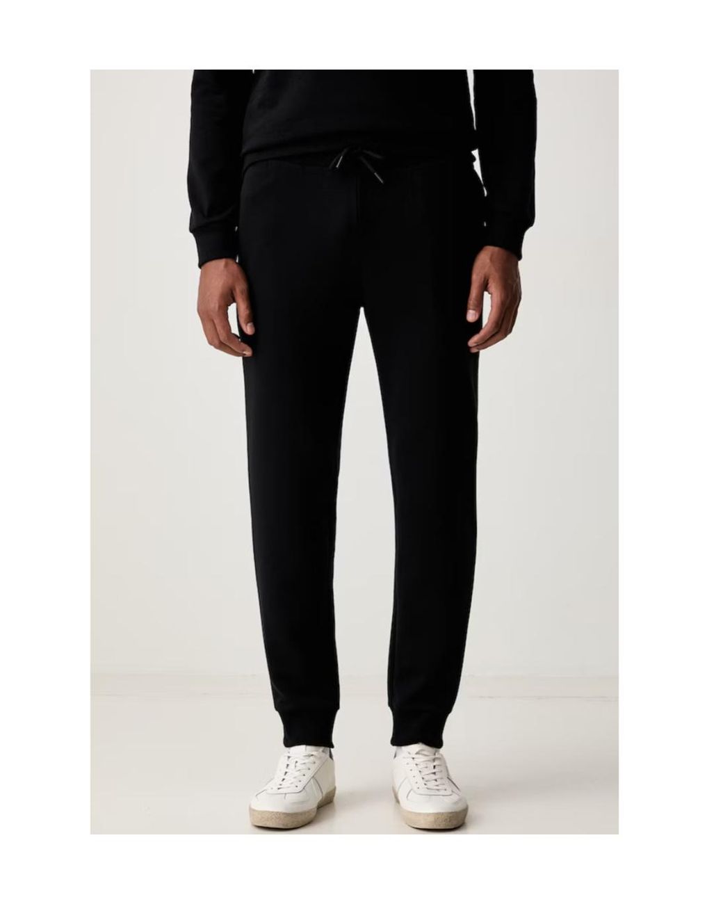 EA7 Black Logo-Print Tracksuit for men