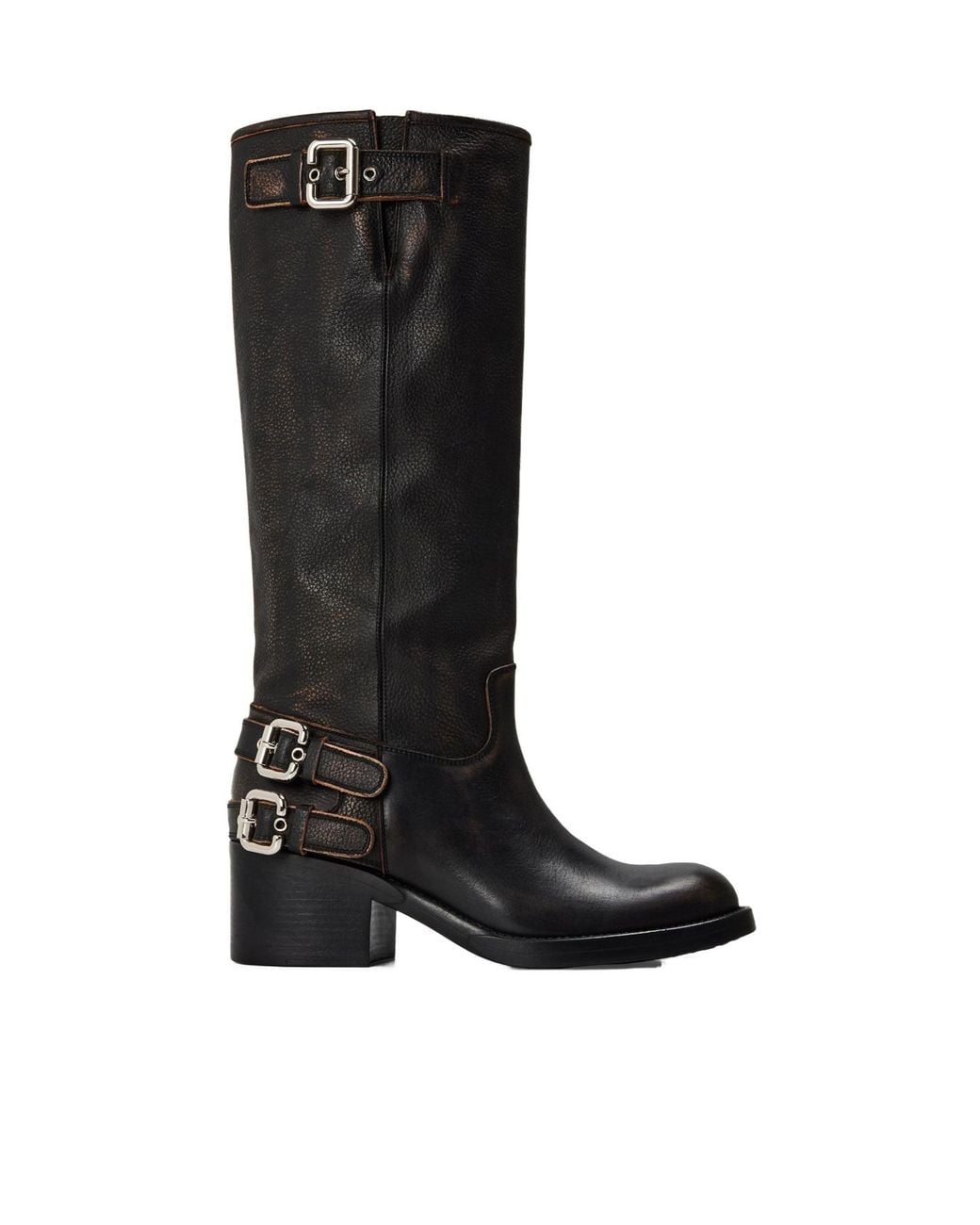 Chloé Black Solid Color Over The Knee Boots