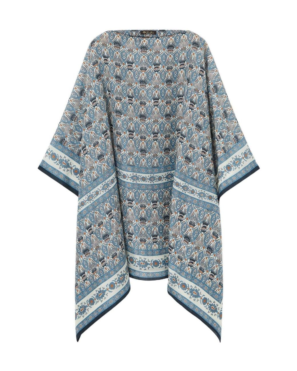 Loro Piana Blue Dani Cape