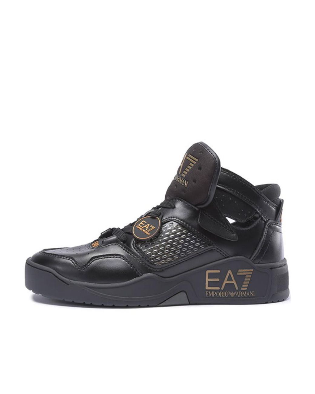 EA7 Black Ultimate Kombat High-Top Sneakers for men