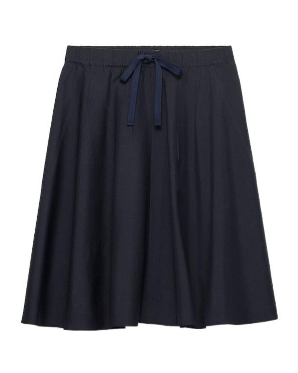 Prada Blue Mohair A-Line Skirt