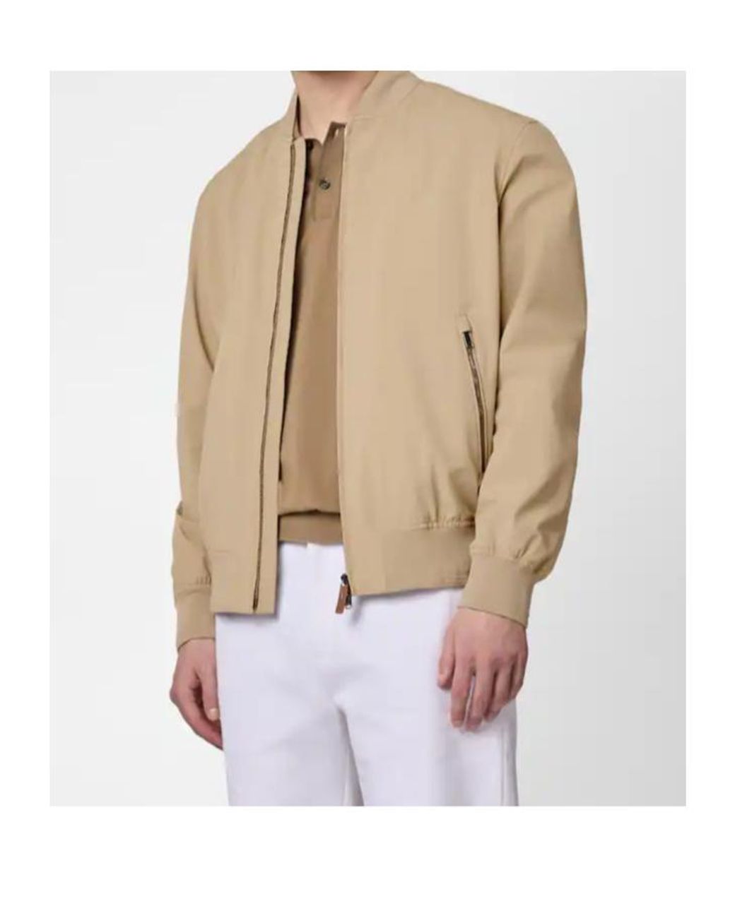 Tod's Natural Long-Sleeved Jacket for men