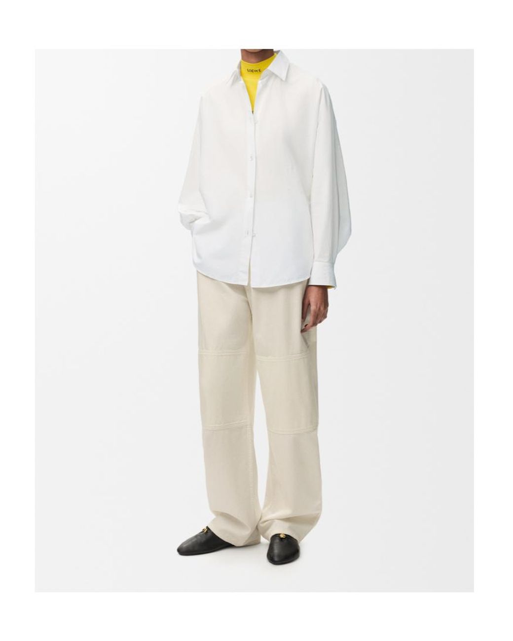 Loewe White Long Sleeve Buttoned Shirt