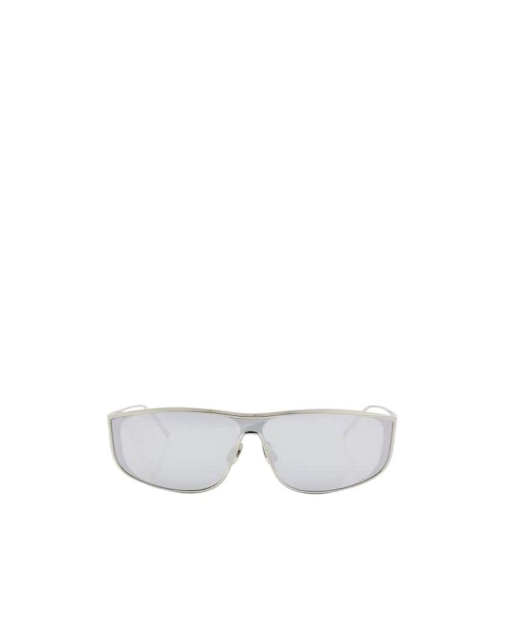 Saint Laurent White Sl 605 Rectangular Sunglasses