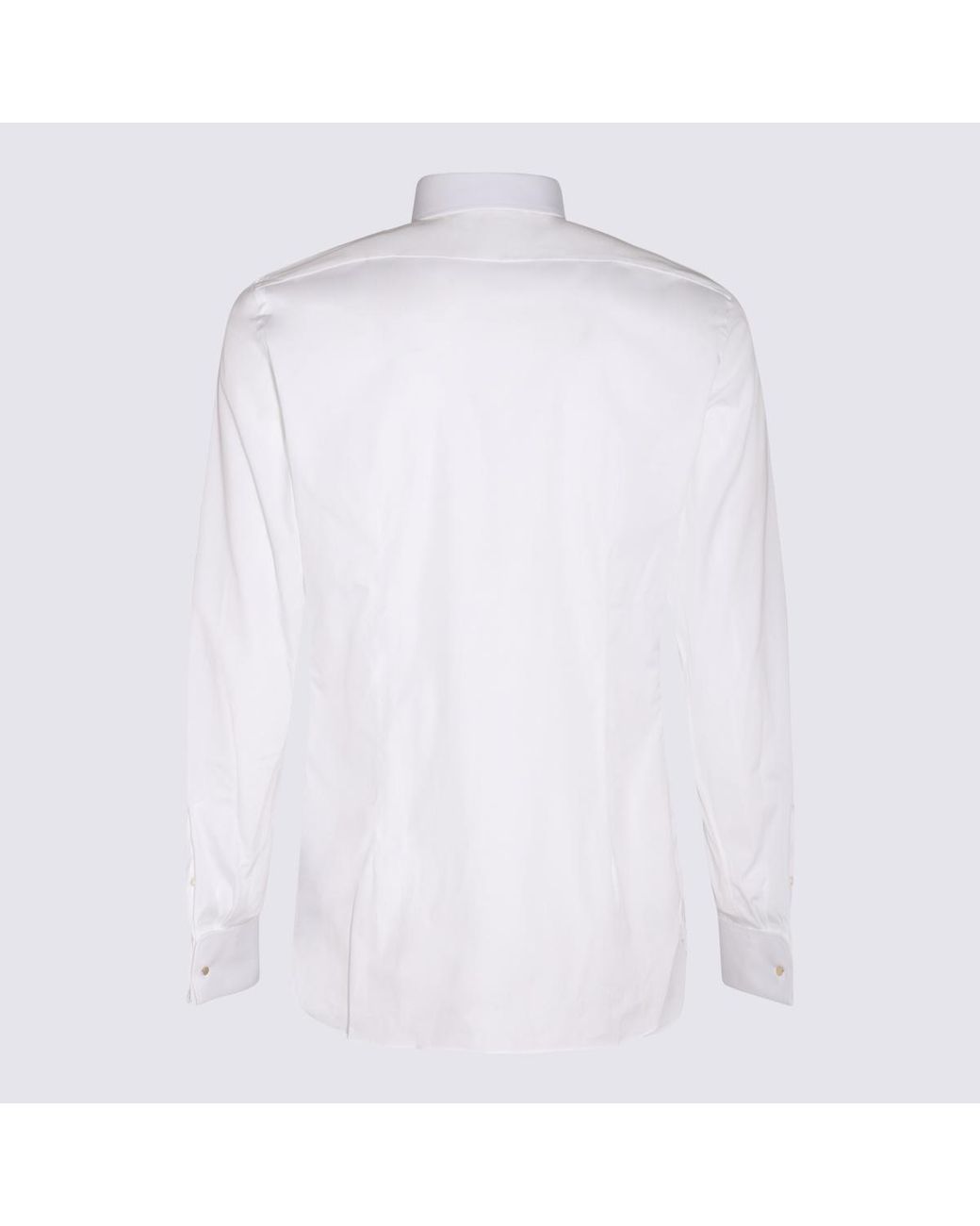 Tom Ford White Pleated Front Dress Shirt for men